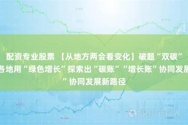 配资专业股票 【从地方两会看变化】破题“双碳”约束！各地用“绿色增长”探索出“碳账”“增长账”协同发展新路径